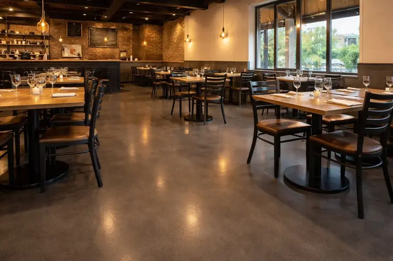 Seamless commercial epoxy floor in a Lee County facility