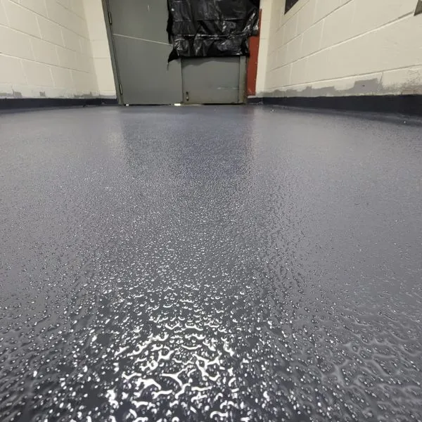 Epoxy flake finish garage floor Lee County