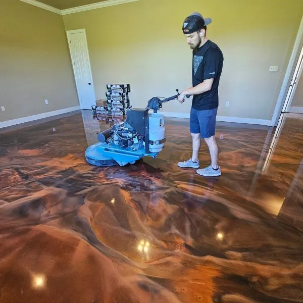 Metallic flooring system Lee County