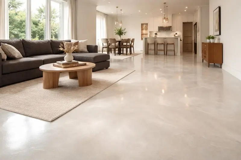 Residential metallic epoxy floor Lee County Florida